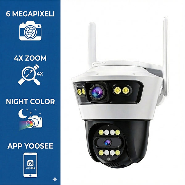 Camera de Supraveghere Jortan 4 Pro, Wifi, 6 Megapixeli, Zoom 4X, Night Vision, Audio Bidirectional