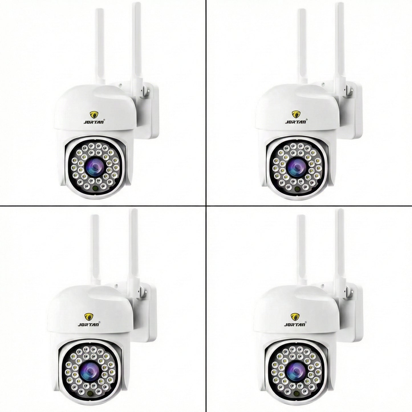 Set 4 Camere Wifi Jortan 8161QJ, 2 Megapixeli, 28 PIR LED, Night Vision, Smart Tracking
