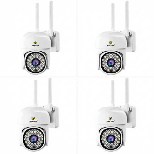 Set 4 Camere Wifi Jortan 8161QJ, 2 Megapixeli, 28 PIR LED, Night Vision, Smart Tracking