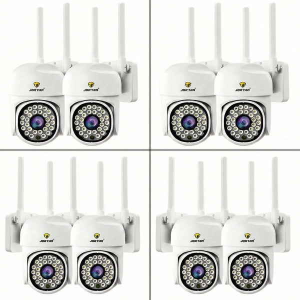 Set 8 Camere Wifi Jortan 8161QJ, 2 Megapixeli, 28 PIR LED, Night Vision, Smart Tracking