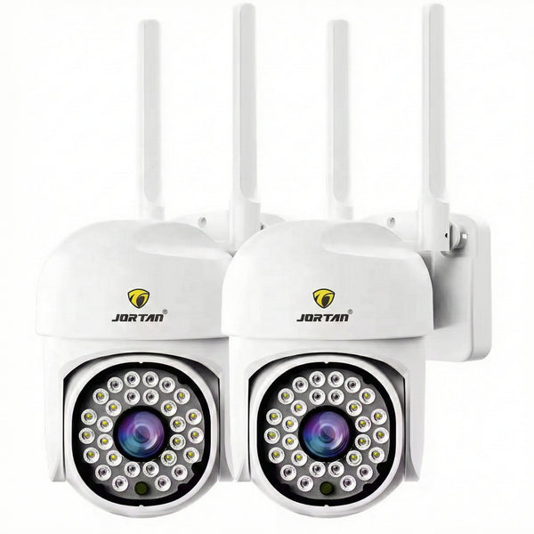 Set 2 Camere Wifi Jortan 8161QJ, 2 Megapixeli, 28 PIR LED, Night Vision, Smart Tracking