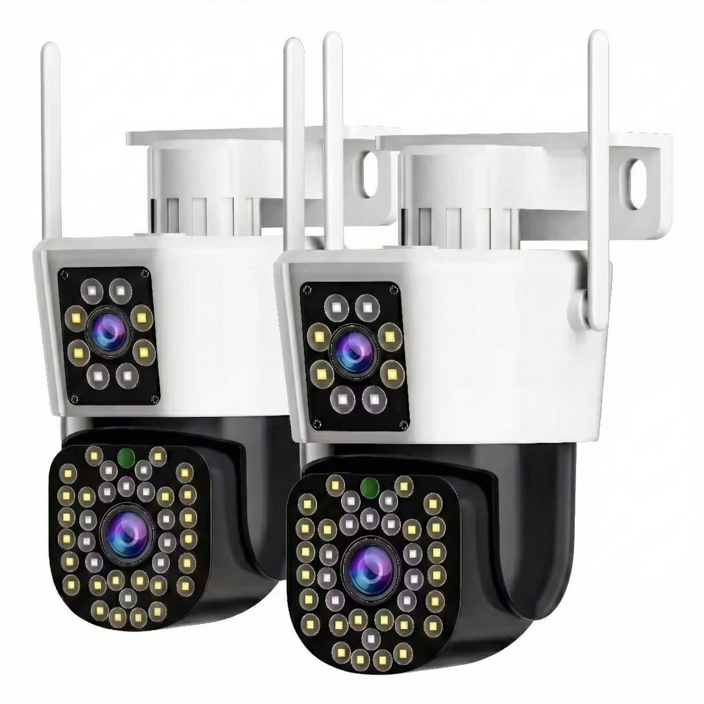 Set 2 Camere de Supraveghere Dubla Wifi Jortan 8293QJ, 6 Megapixeli, 44 PIR LED, Smart Tracking, Aplicatie YOOSEE