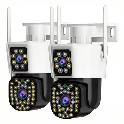 Set 2 Camere de Supraveghere Dubla Wifi Jortan 8293QJ, 6 Megapixeli, 44 PIR LED, Smart Tracking, Aplicatie YOOSEE