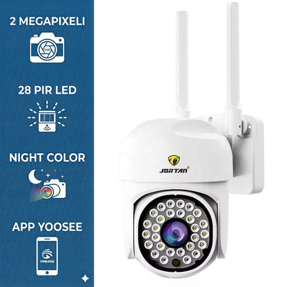 Camera Wifi Jortan 8161QJ, 2 Megapixeli, 28 PIR LED, Night Vision, Smart Tracking