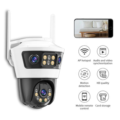 Camera de Supraveghere Jortan 6 Wifi, 9 Megapixeli, Rezolutie 2K, Night Color, Smart Tracking