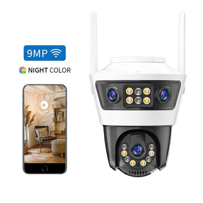 Camera de Supraveghere Jortan 6 Wifi, 9 Megapixeli, Rezolutie 2K, Night Color, Smart Tracking