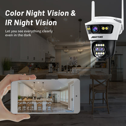 Camera de Supraveghere Jortan 5 Pro Wifi, 9 Megapixeli, Zoom 8X, Night Color, Audio Bidirectional