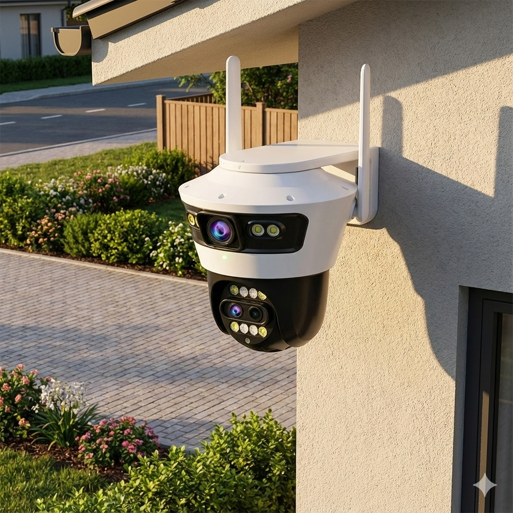 Camera de Supraveghere Jortan 4 Pro, Wifi, 6 Megapixeli, Zoom 4X, Night Vision, Audio Bidirectional